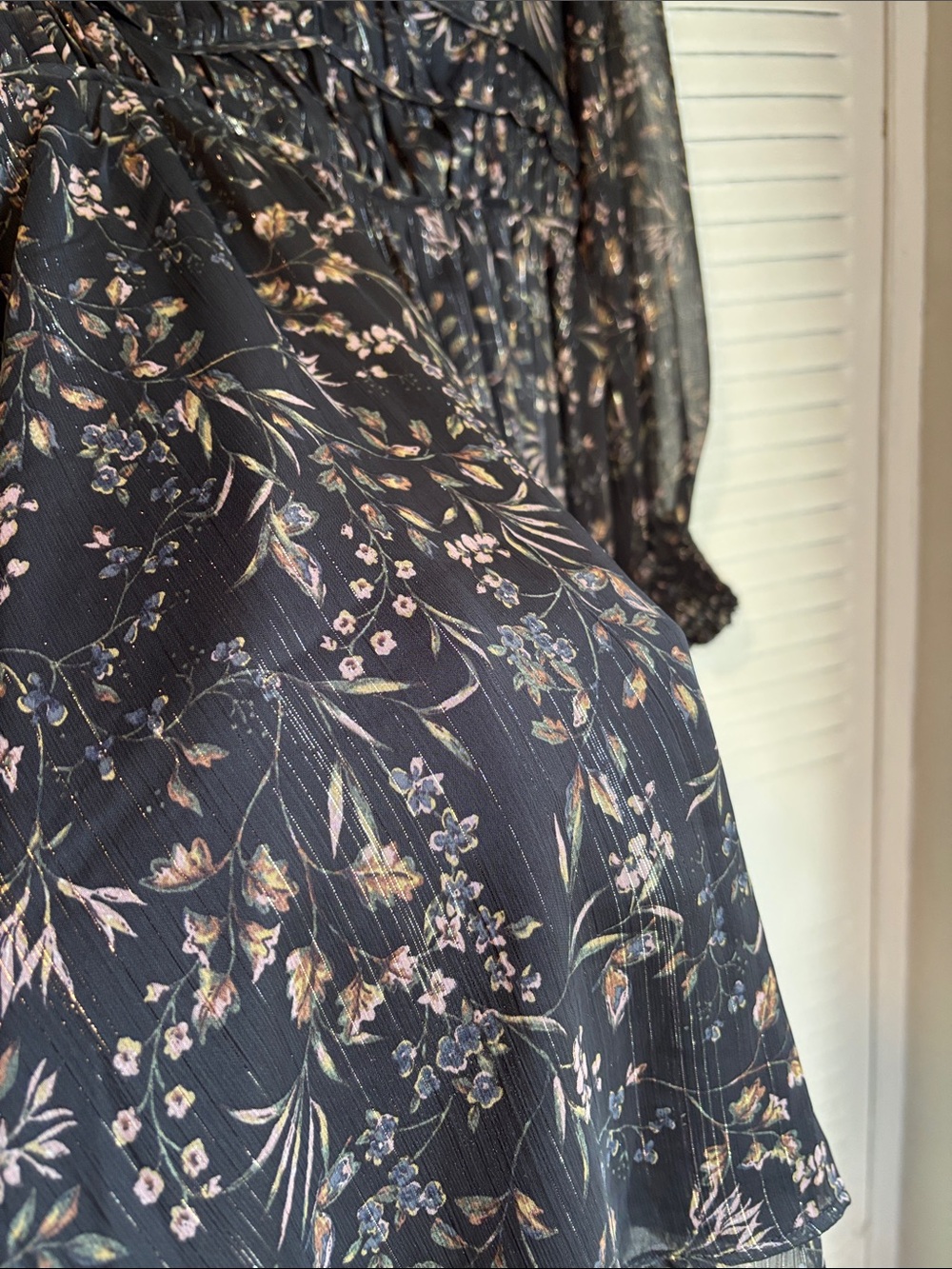 Reitmans Floral Sheer Mini Dress Size S New With Tags Romantic Chic - Picture 5 of 11
